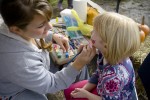 Missy worked the face painting booth which was very popular all day long.