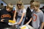 The Kruszenski family handled the corn concession.